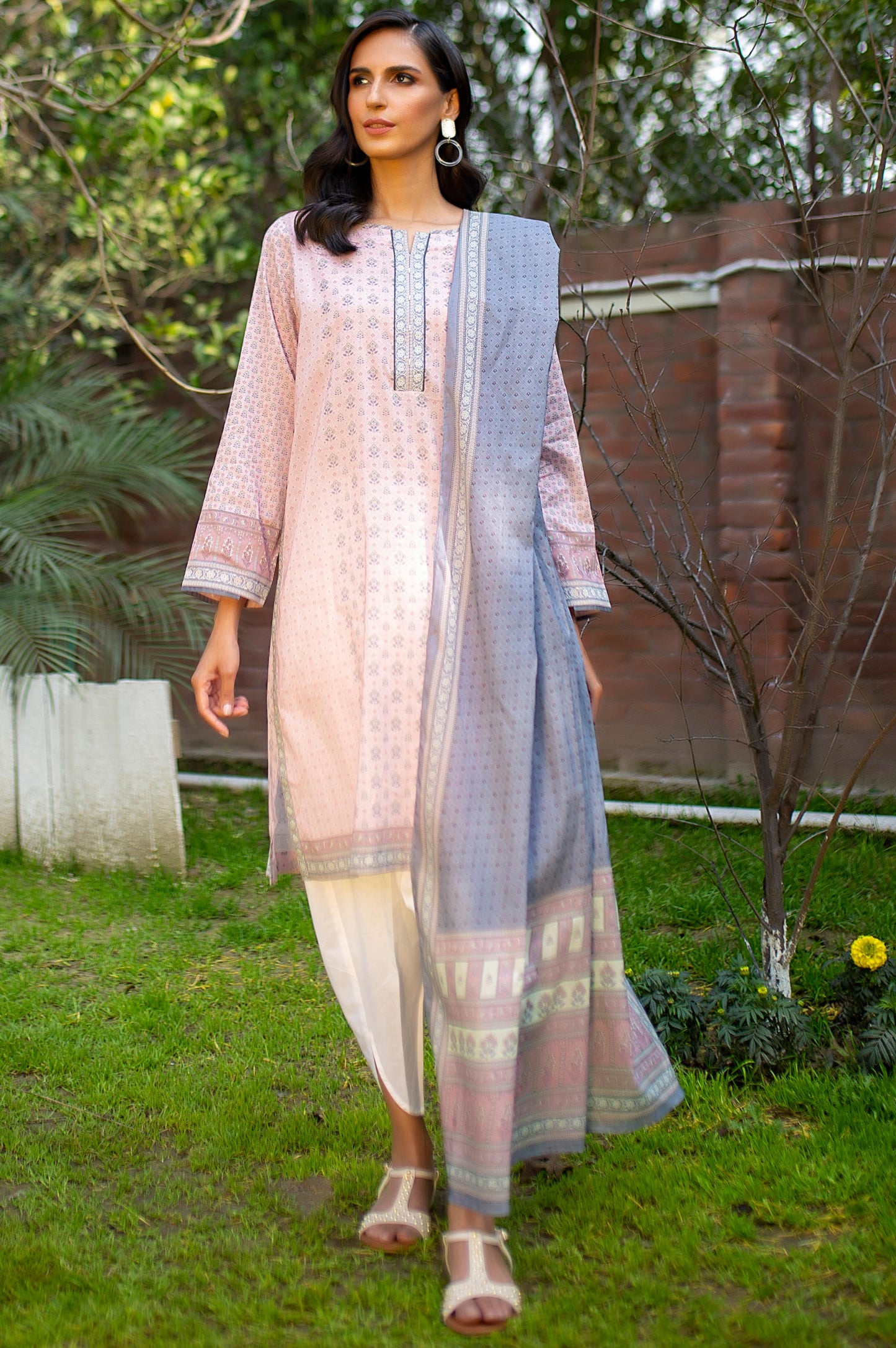 Stitched 2 Piece Printed Lawn Suit