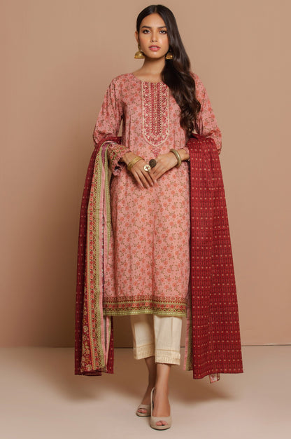 Stitched 2 Piece Embroidered Lawn Suit
