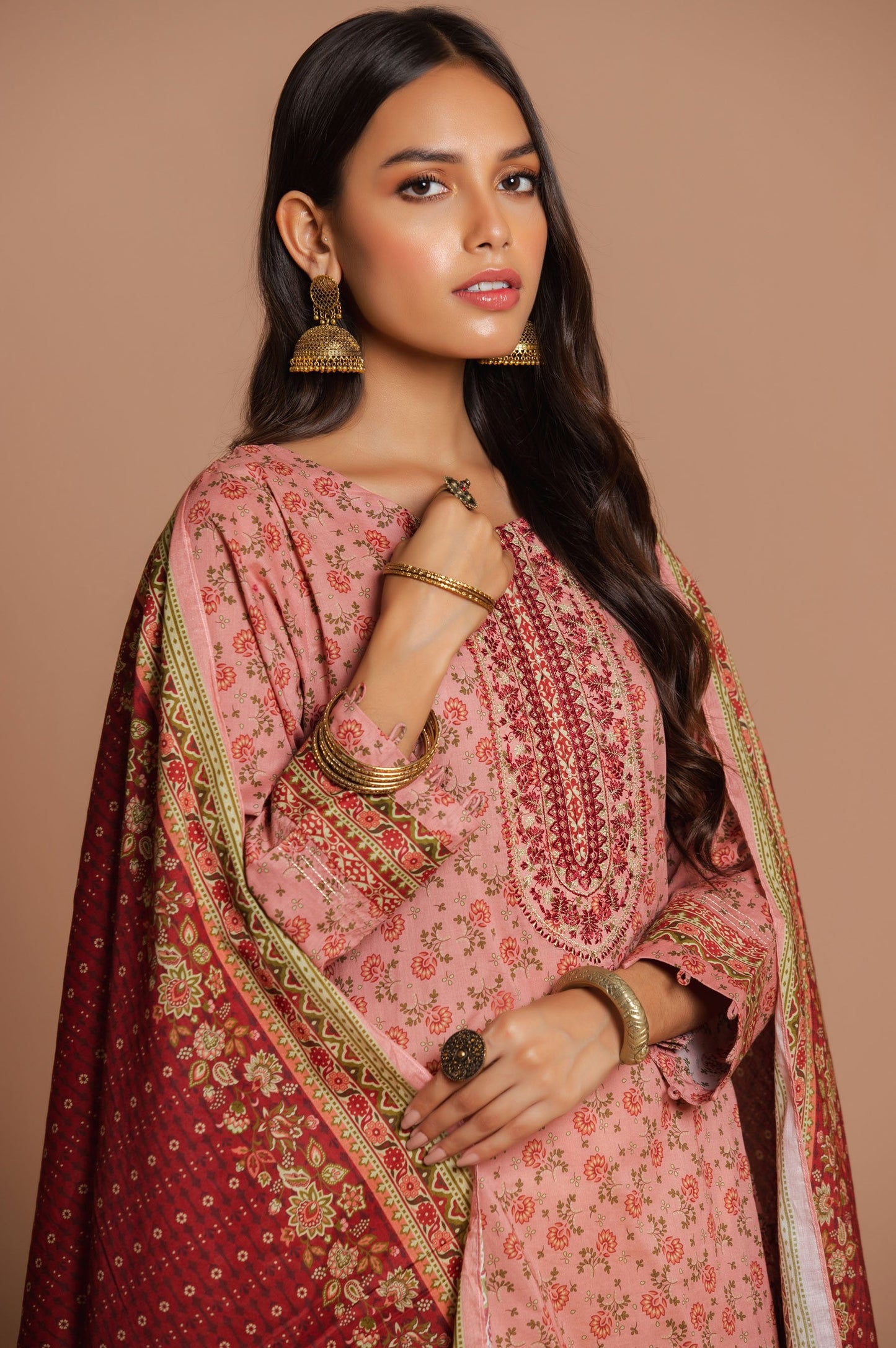 Stitched 2 Piece Embroidered Lawn Suit