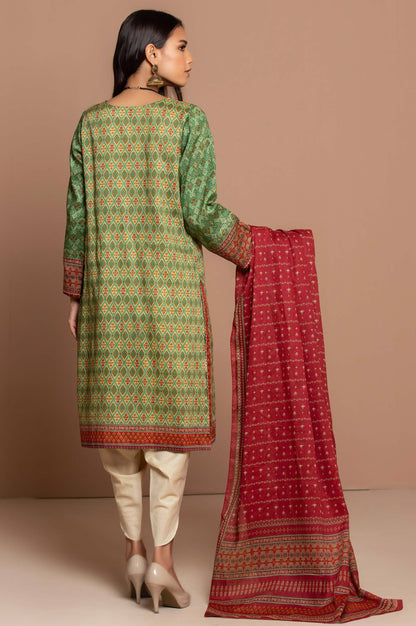 Stitched 2 Piece Printed Cambric Suit