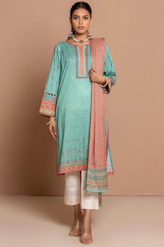Stitched 2 Piece Printed Lawn Suit