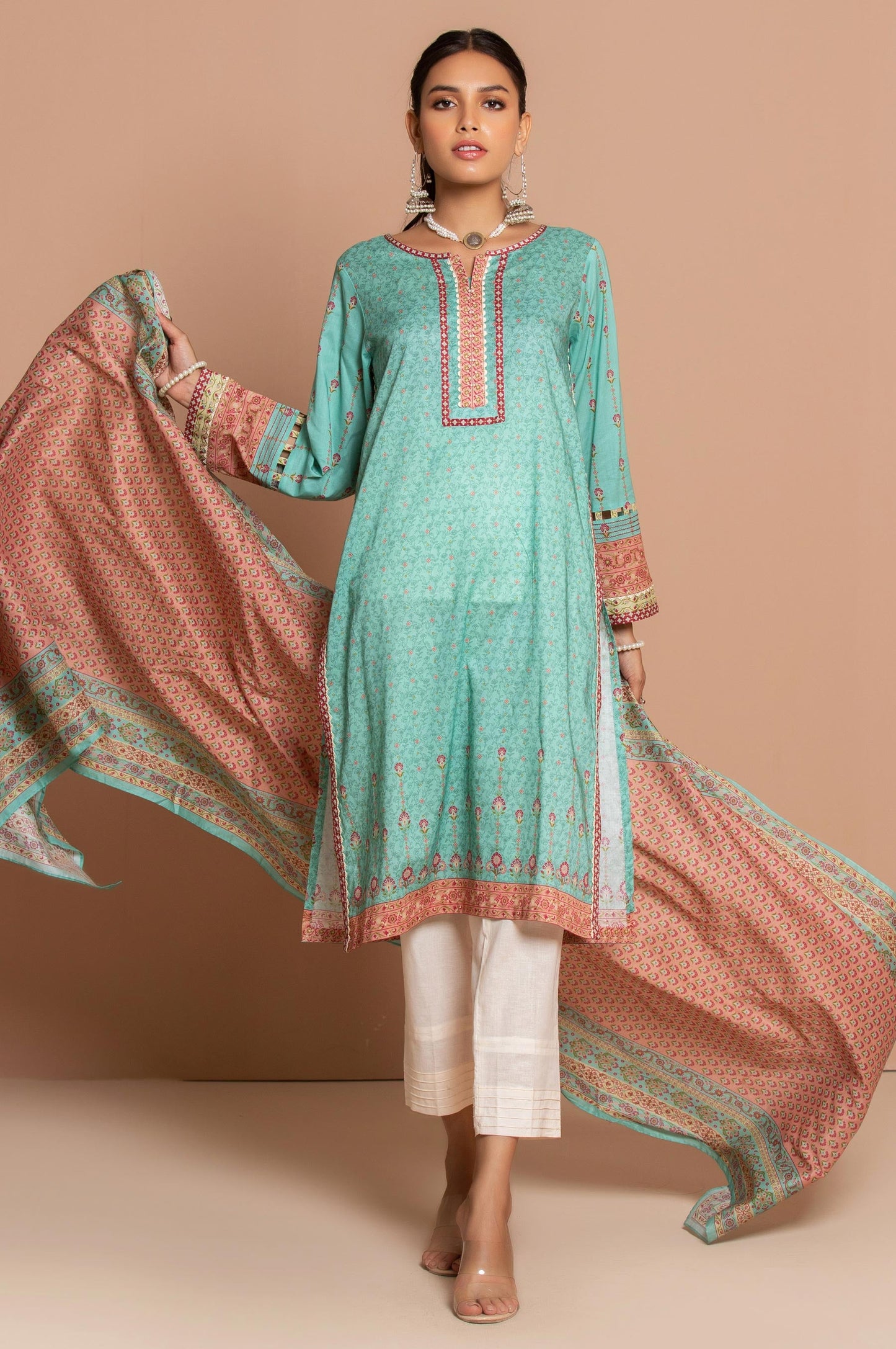 Stitched 2 Piece Printed Lawn Suit