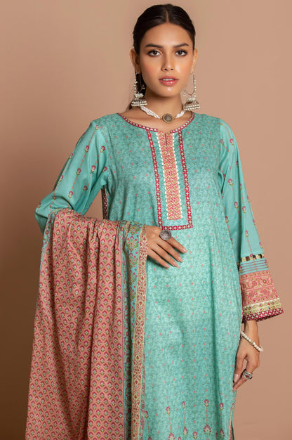 Stitched 2 Piece Printed Lawn Suit
