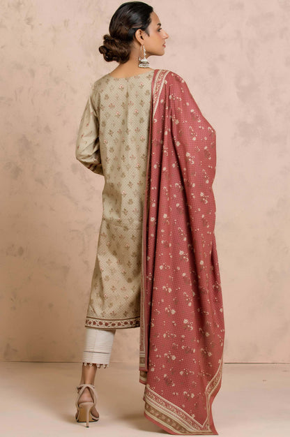 Stitched 2 Piece Printed Cambric Suit