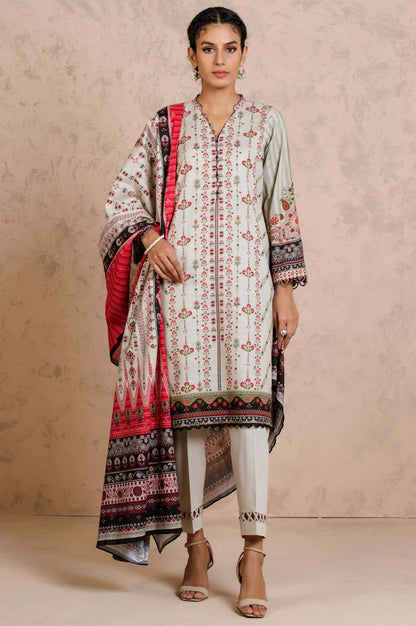 Stitched 2 Piece Printed Khaddar Suit