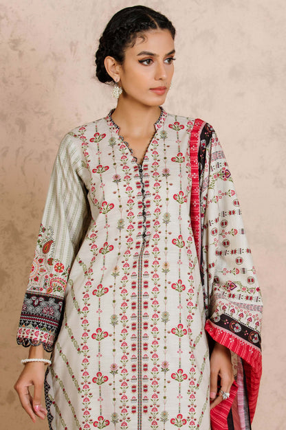 Stitched 2 Piece Printed Khaddar Suit