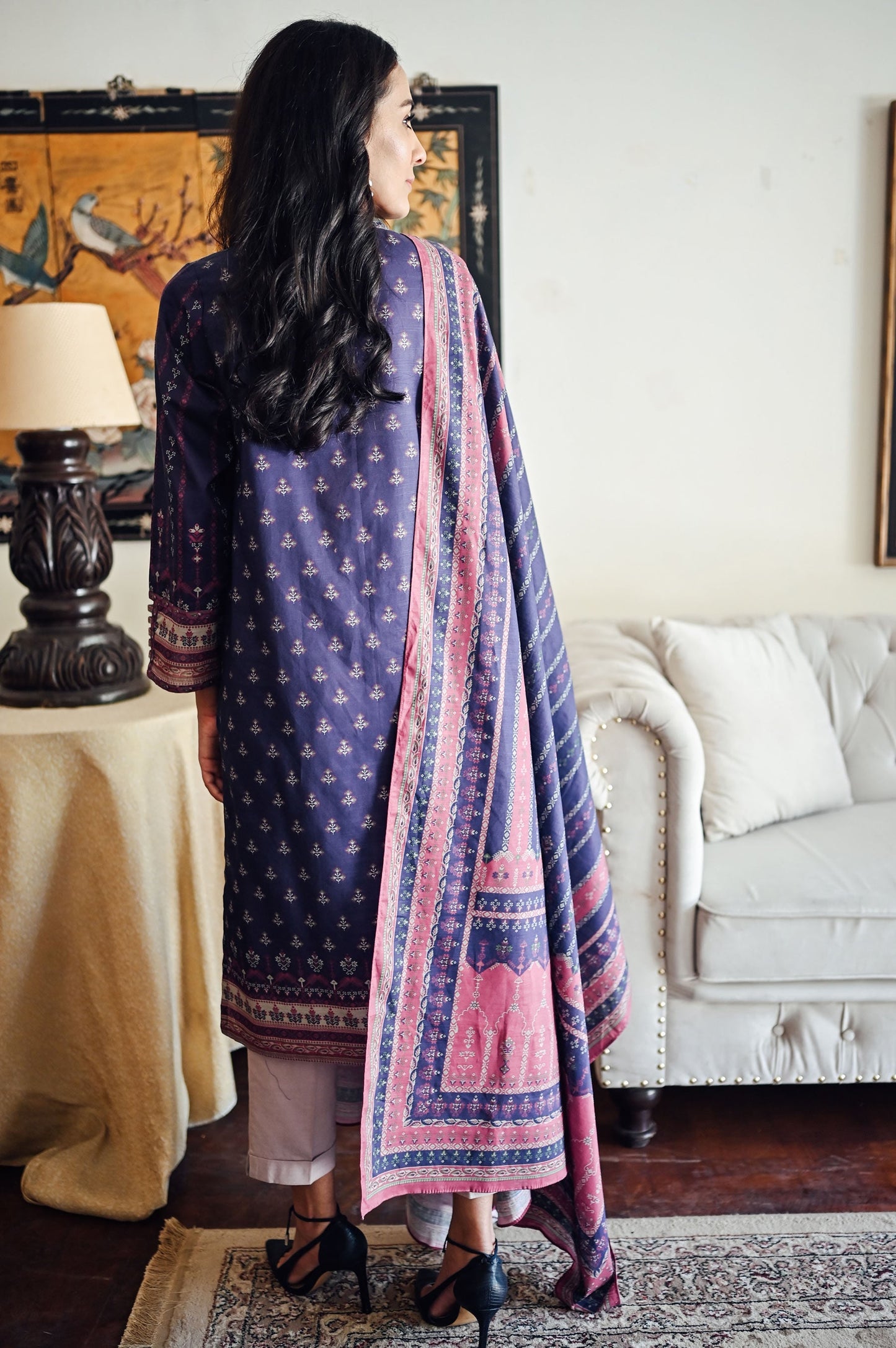 Stitched 2 Piece Printed Khaddar Suit