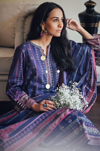 Stitched 2 Piece Printed Khaddar Suit