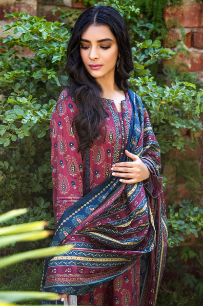 Stitched 2 Piece Printed Doria Linen Viscose Suit