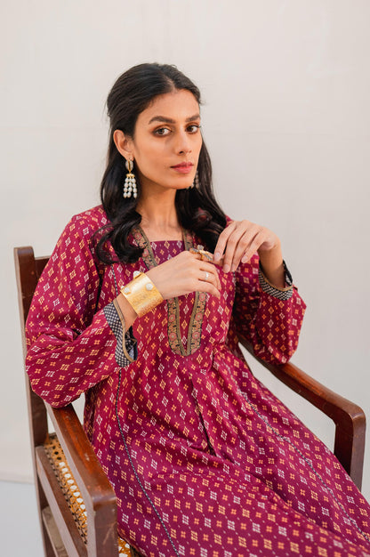 Stitched 2 Piece Printed Lawn Suit