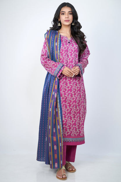 Stitched 2 Piece Printed Cottel Suit