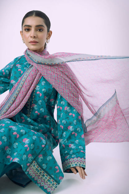 Unstitched 2 Piece Printed Lawn Suit