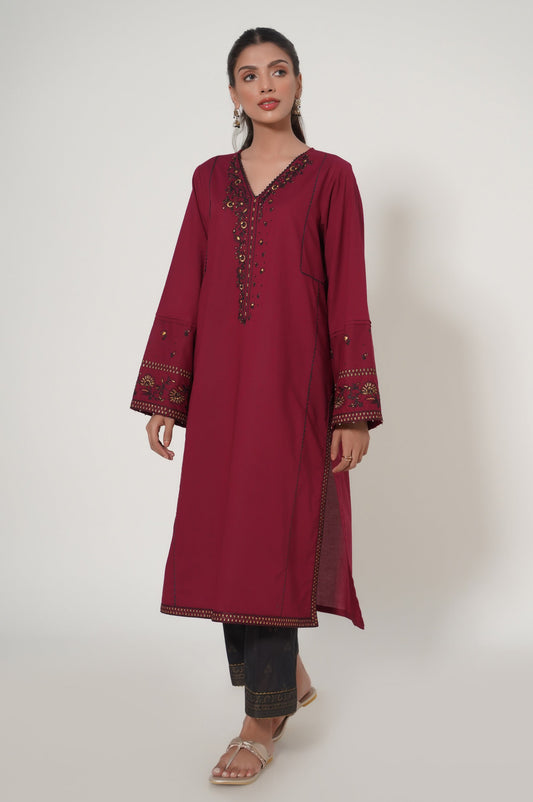 Stitched 2 Piece Cambric Suit