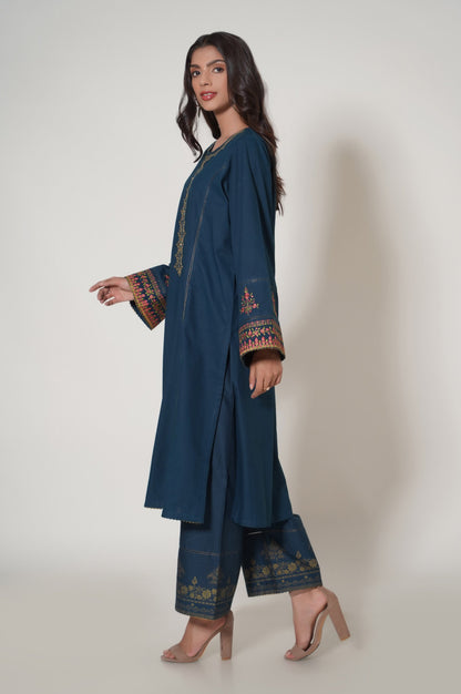 Unstitched 2 Piece Embroidered Cambric Suit