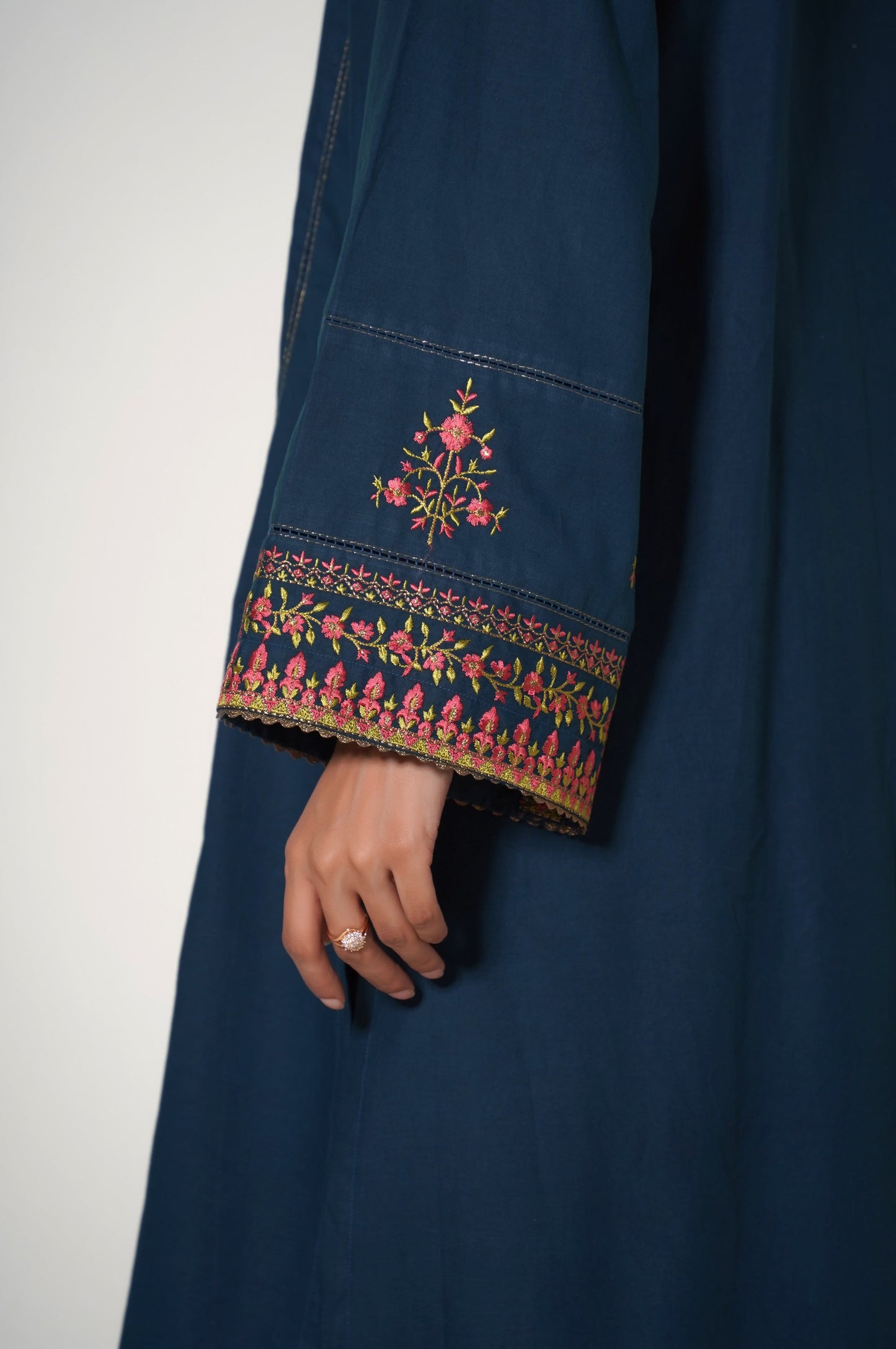 Unstitched 2 Piece Embroidered Cambric Suit