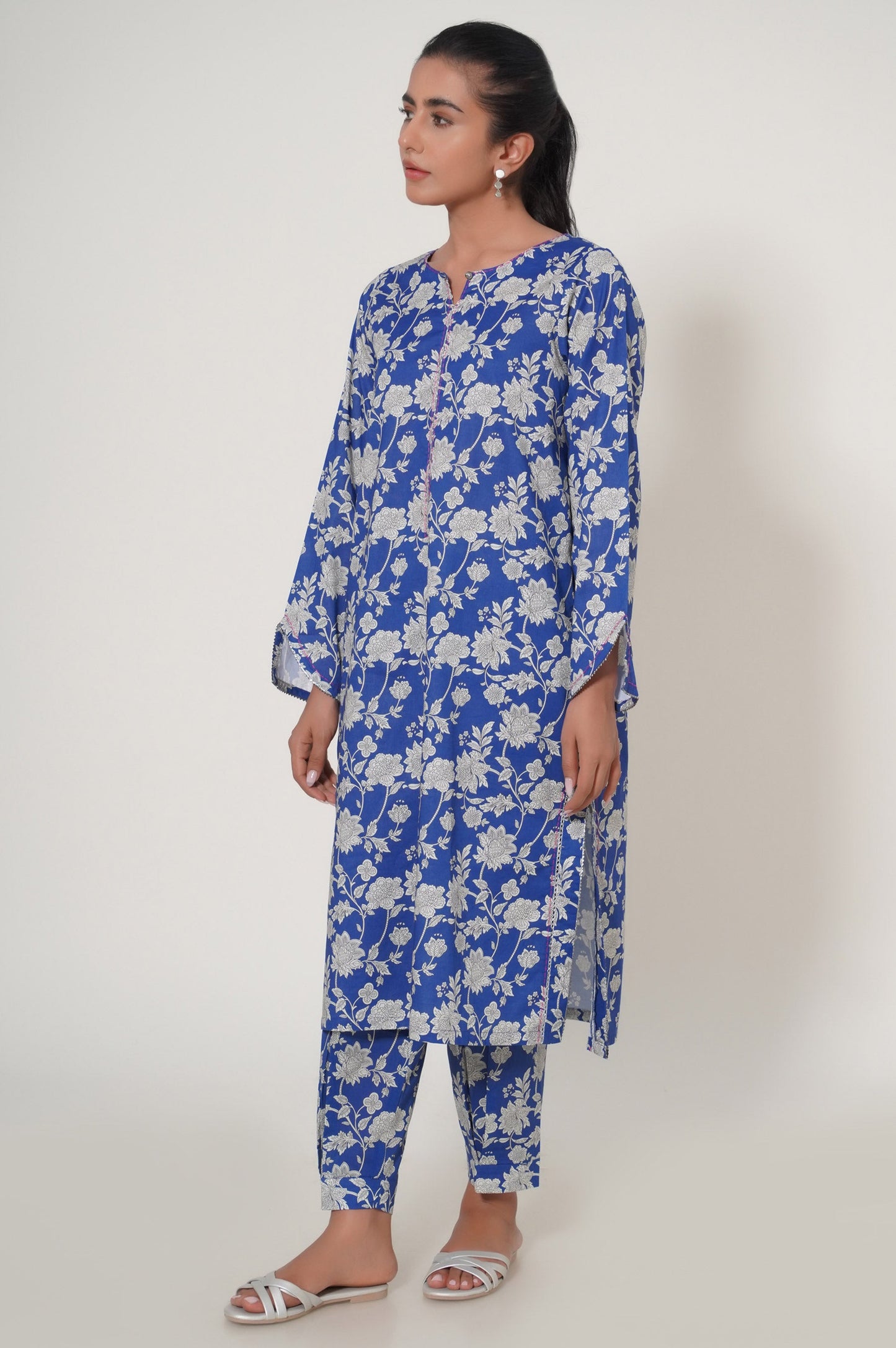 Stitched 2 Piece Cambric Suit