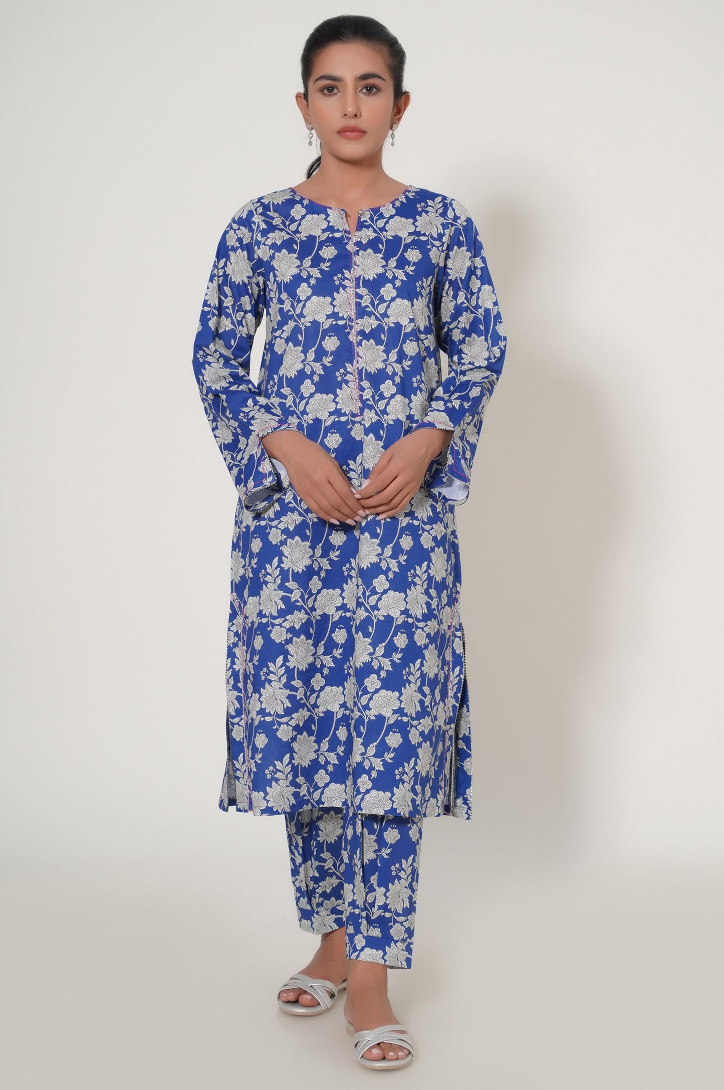 Stitched 2 Piece Cambric Suit