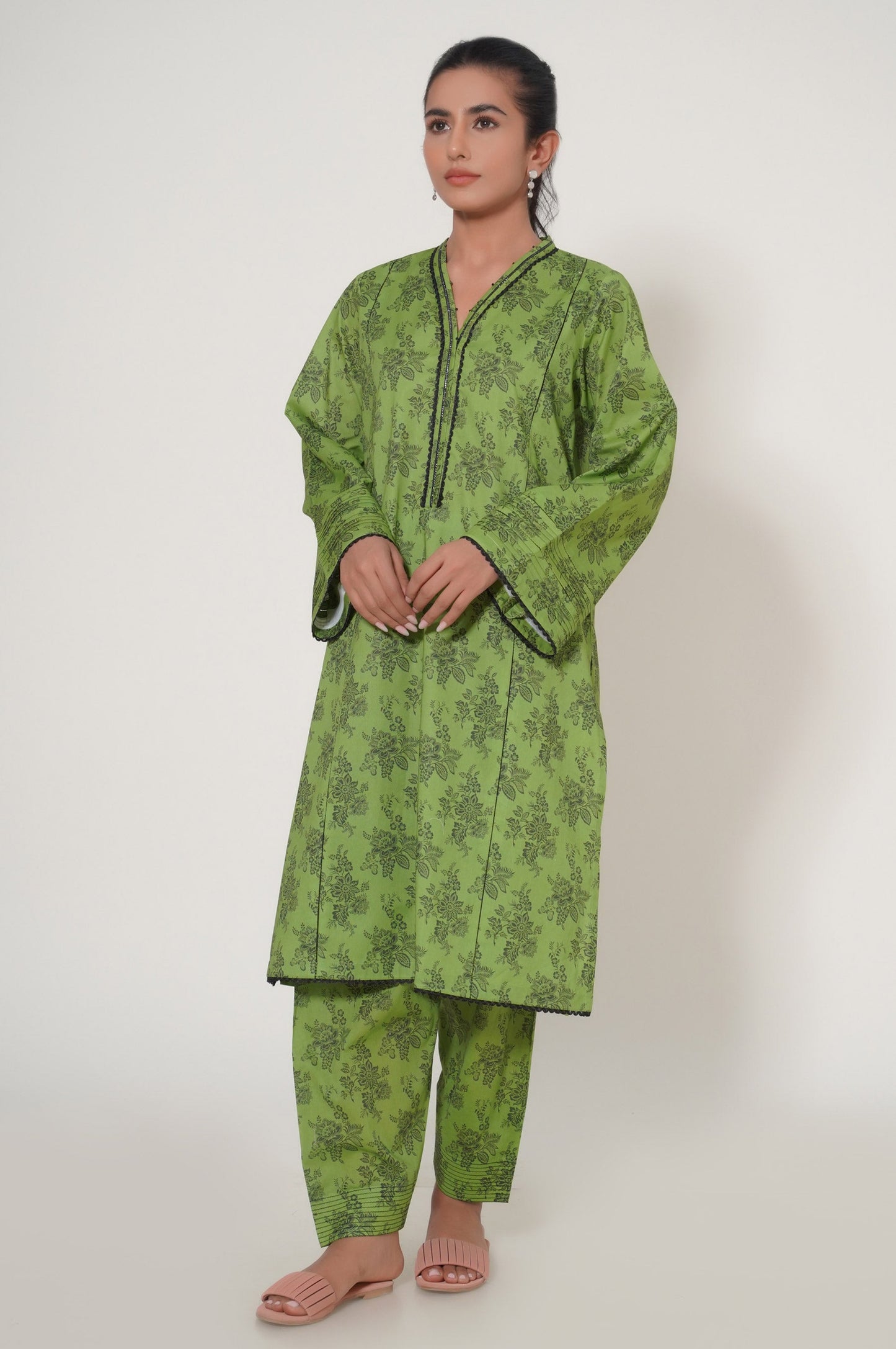 Stitched 2 Piece Cambric Suit