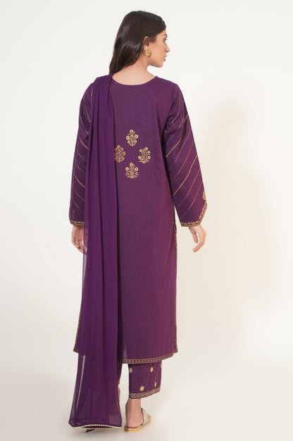 Stitched 2 Piece Paste Printed Suit