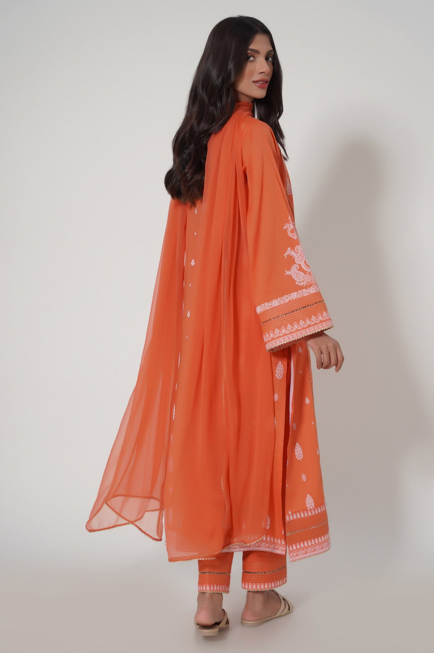 Stitched 2 Piece Puff Printed Lawn Suit