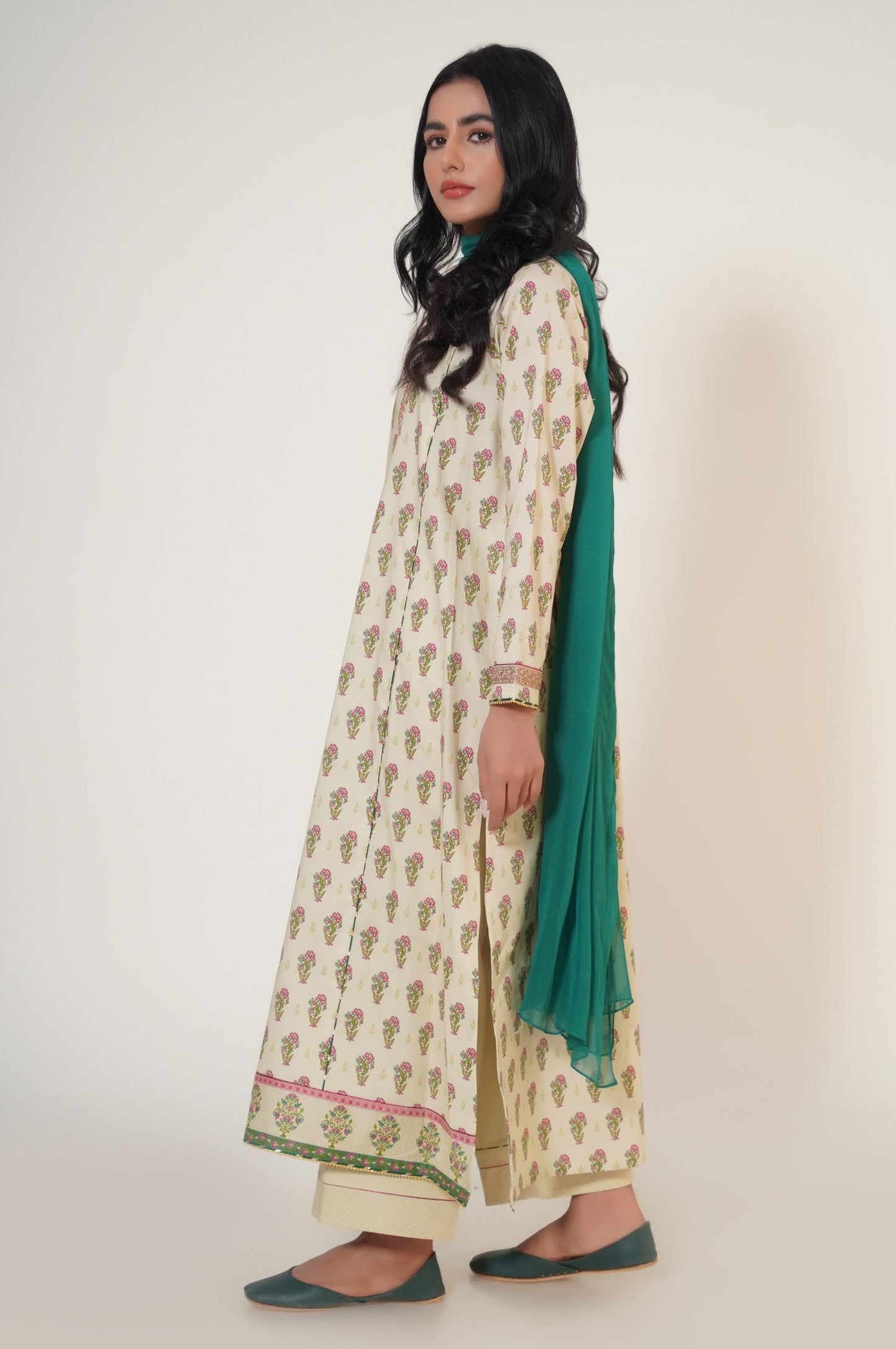 Stitched 2 Piece Printed Masuri Lawn Suit
