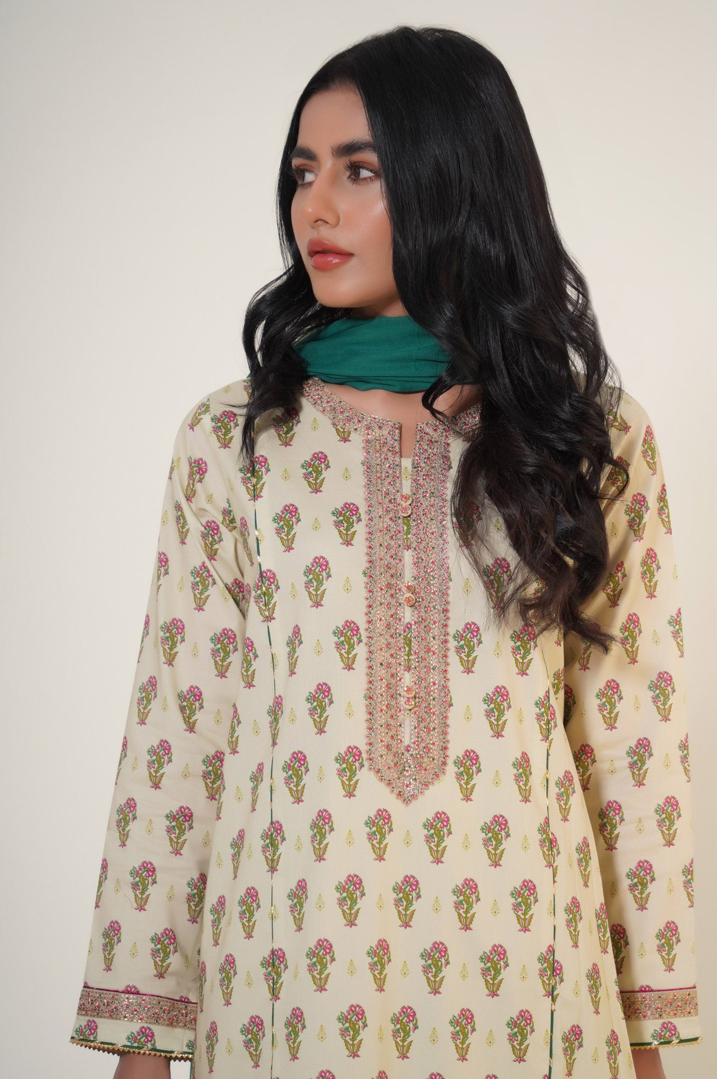 Stitched 2 Piece Printed Masuri Lawn Suit