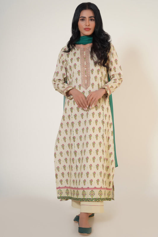Stitched 2 Piece Printed Masuri Lawn Suit