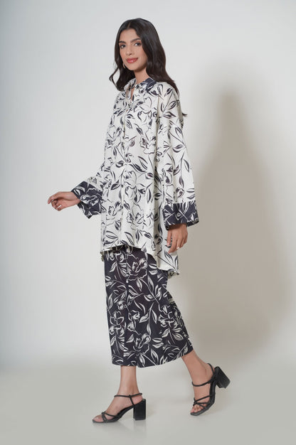 Stitched 2 Piece Printed Cambric Suit