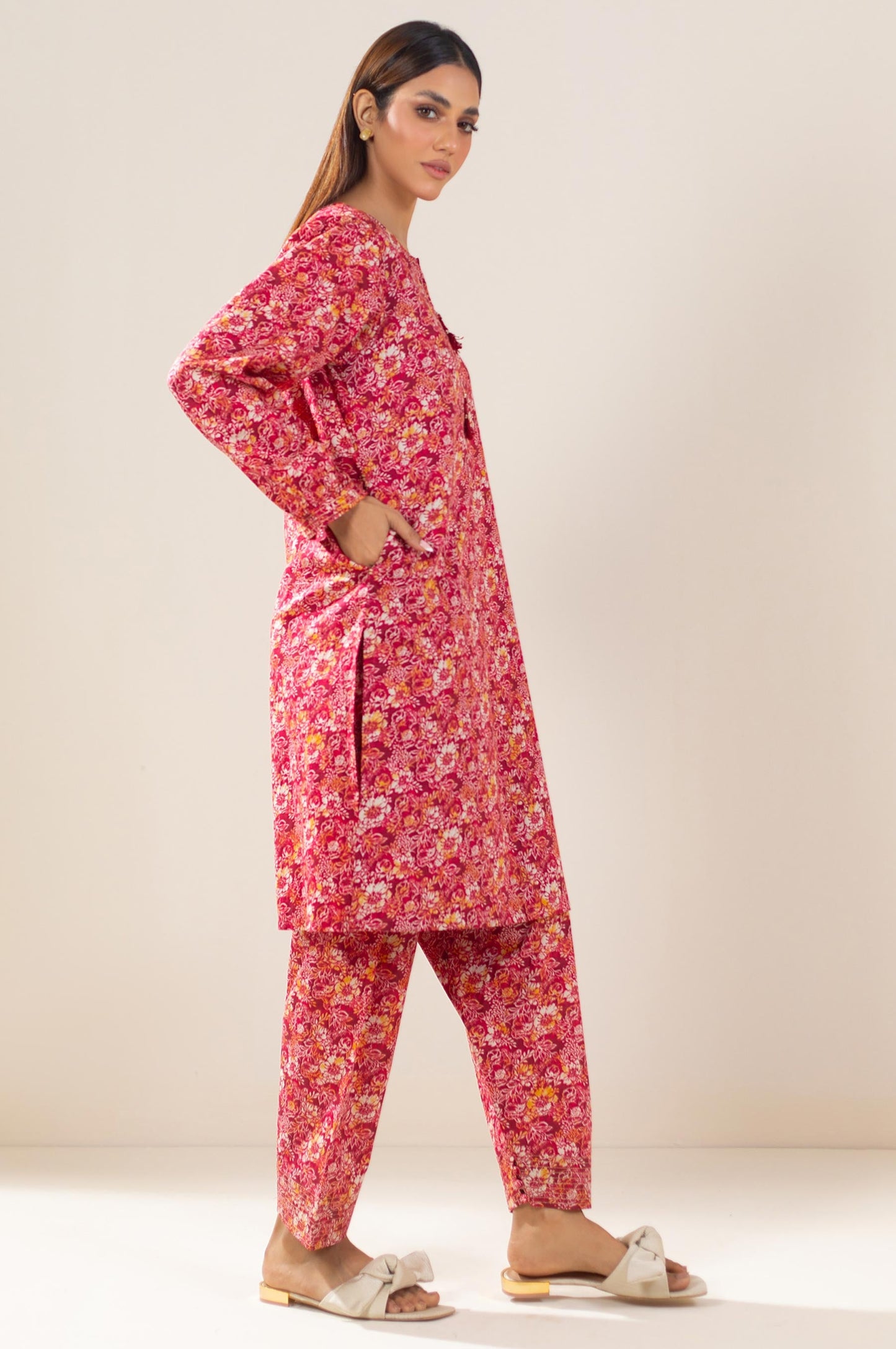 Stitched 2 Piece Printed Lawn Suit