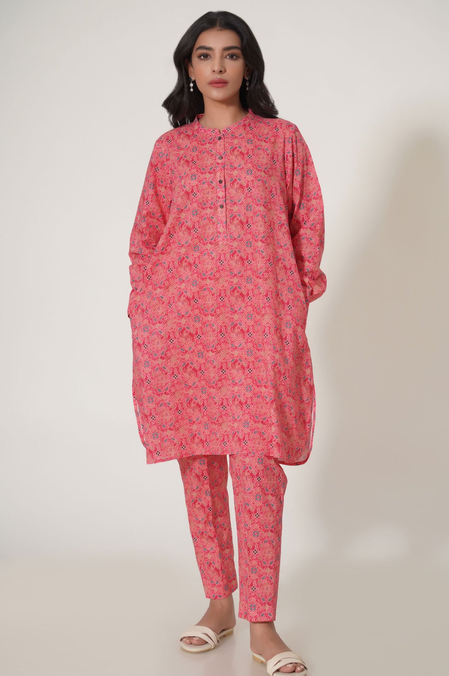 Stitched 2 Piece Cambric Suit