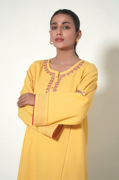 Stitched 2 Piece Embroidered Cottle Suit