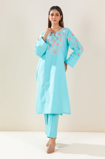 Stitched 2 Piece Embroidered Lawn Suit