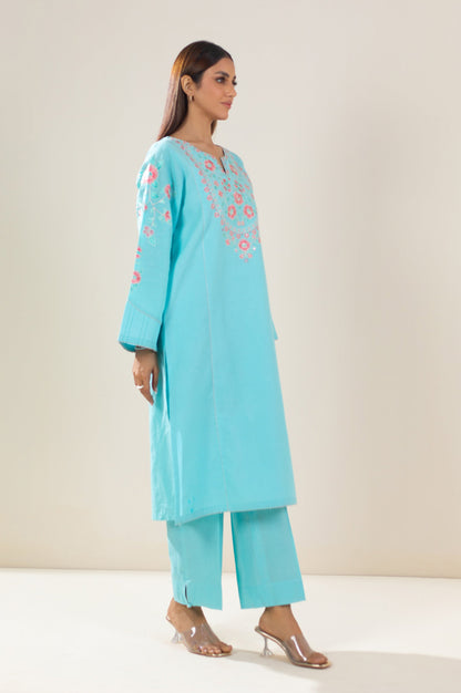 Stitched 2 Piece Embroidered Lawn Suit