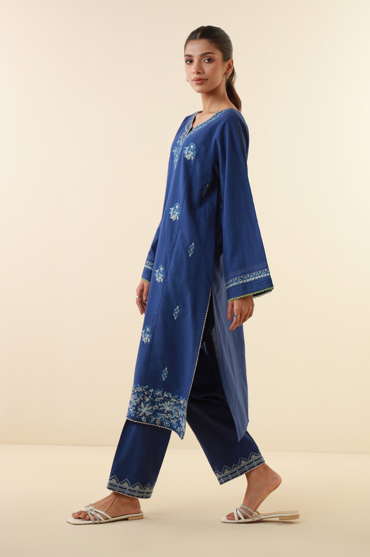 Stitched 2 Piece Embroidered Lawn Suit
