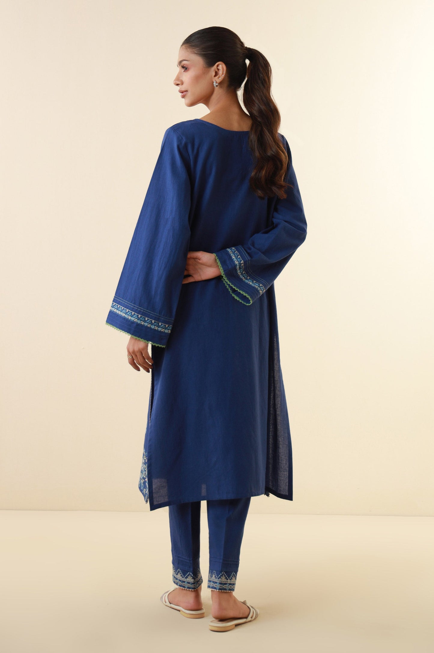 Stitched 2 Piece Embroidered Lawn Suit