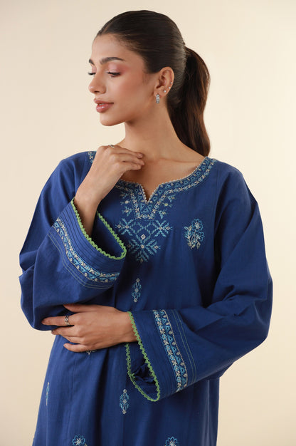 Stitched 2 Piece Embroidered Lawn Suit