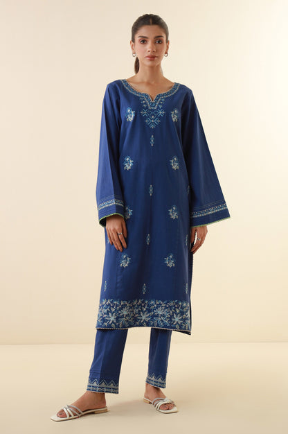 Stitched 2 Piece Embroidered Lawn Suit