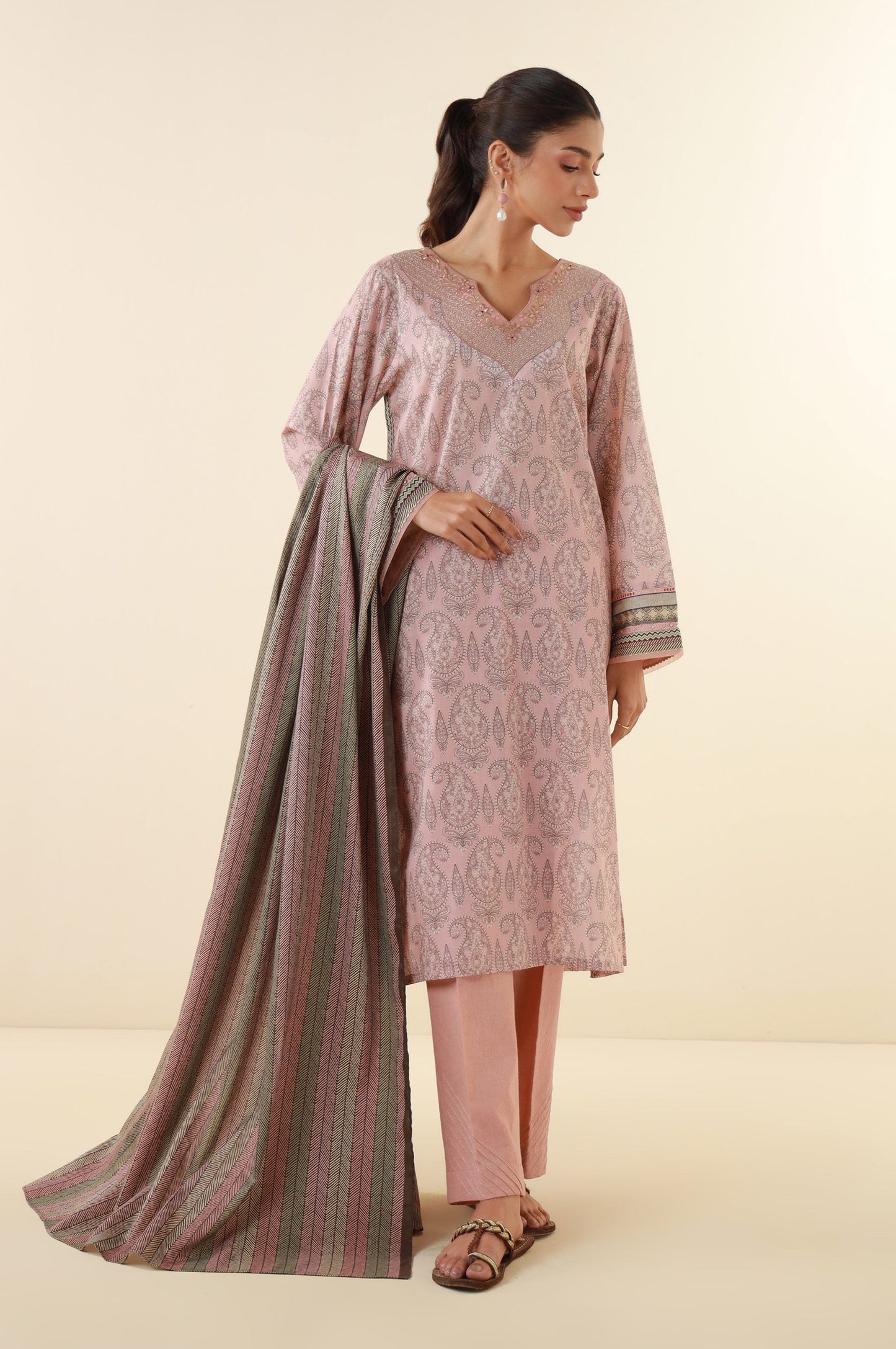 Stitched 2 Piece Printed Lawn Suit