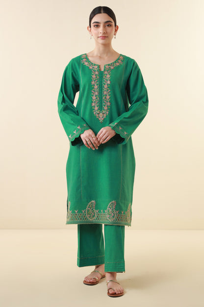 Stitched 2 Piece Embroidered Lawn Suit