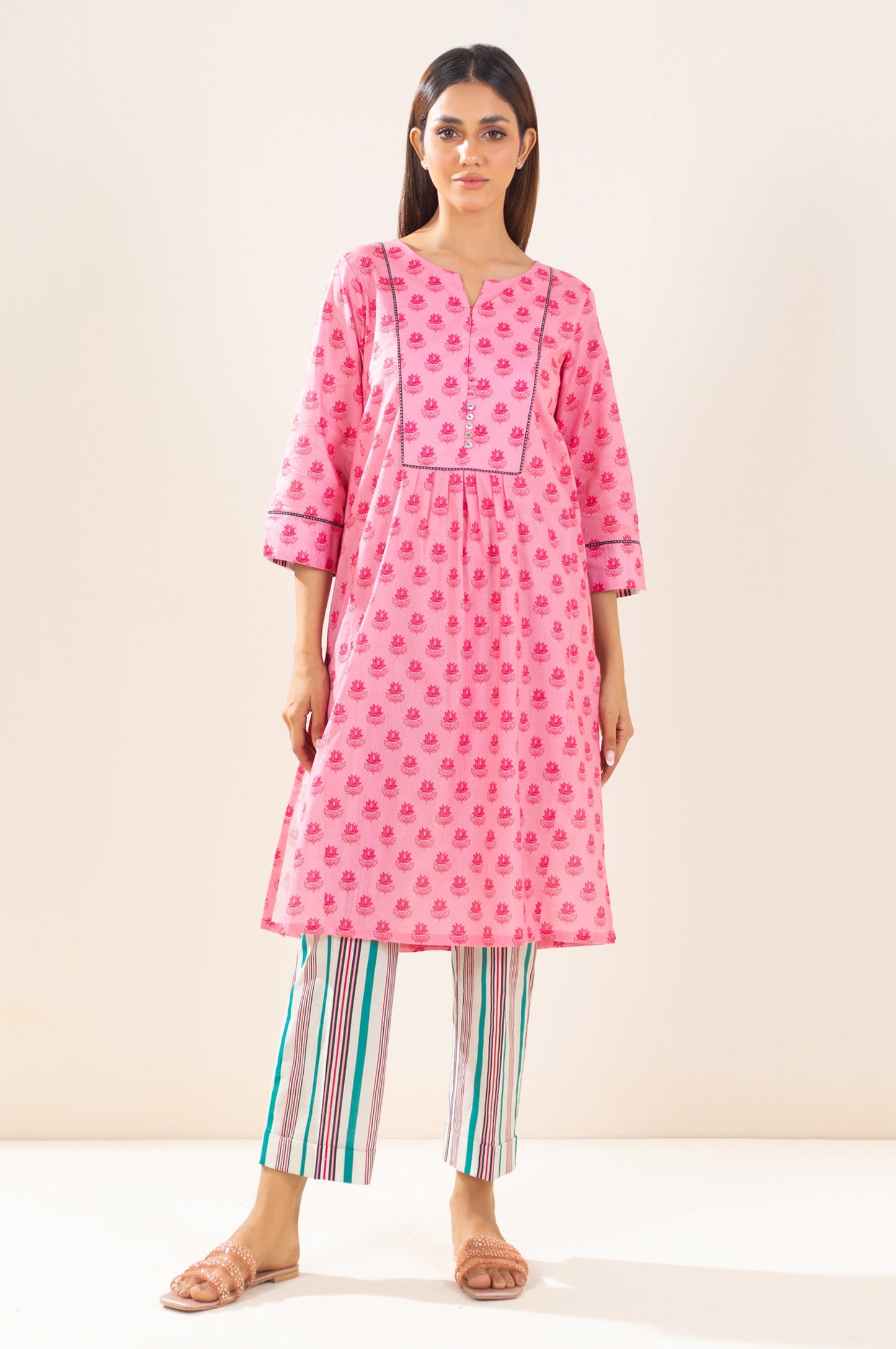 Stitched 2 Piece Printed Lawn Suit