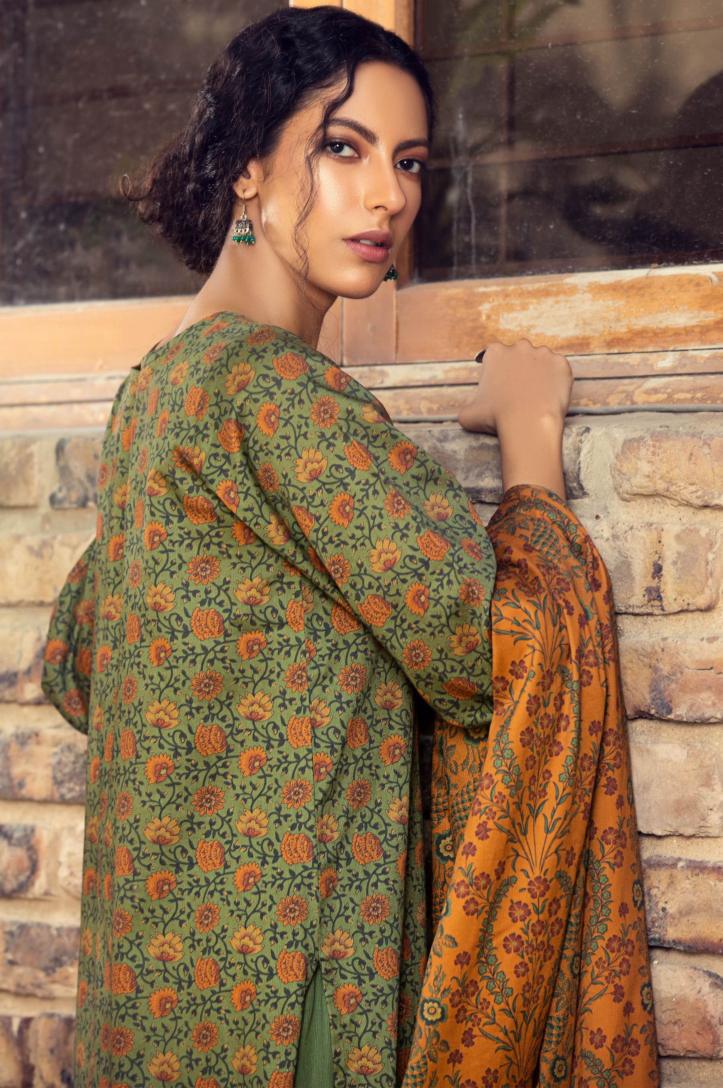 Stitched 3 Piece Digital Printed Cottel Suit