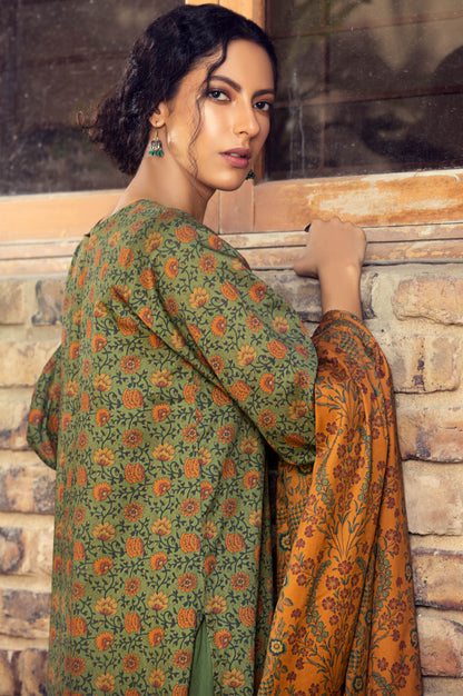 Stitched 3 Piece Digital Printed Cottel Suit