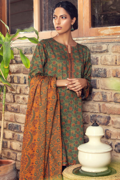 Stitched 3 Piece Digital Printed Cottel Suit