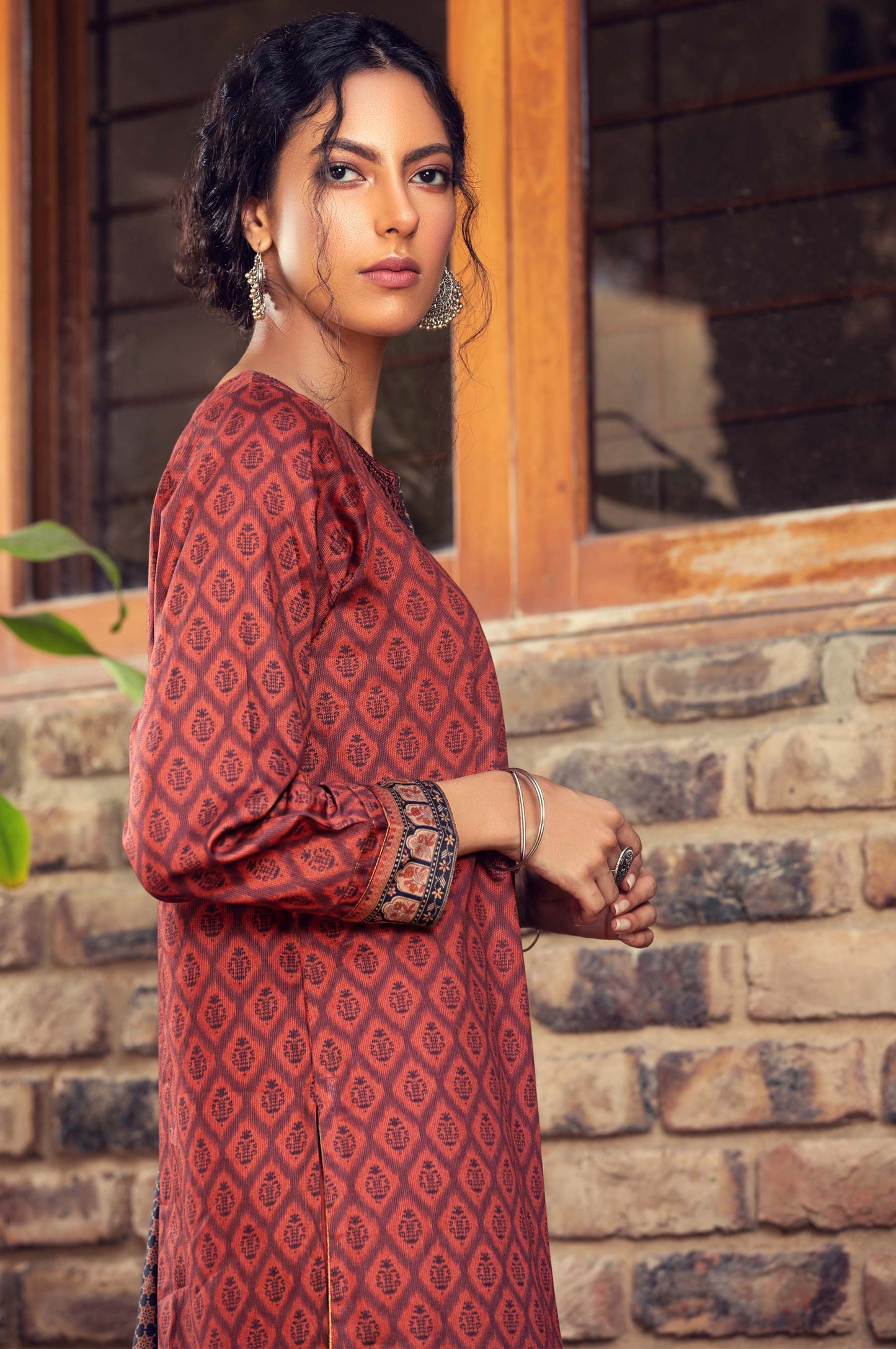 Stitched 3 Piece Embroidered Cottel Suit