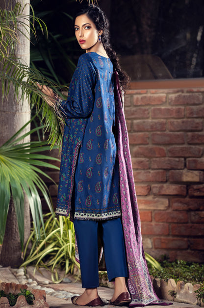 Stitched 3 Piece Printed Cottel Suit