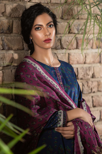 Stitched 3 Piece Printed Cottel Suit