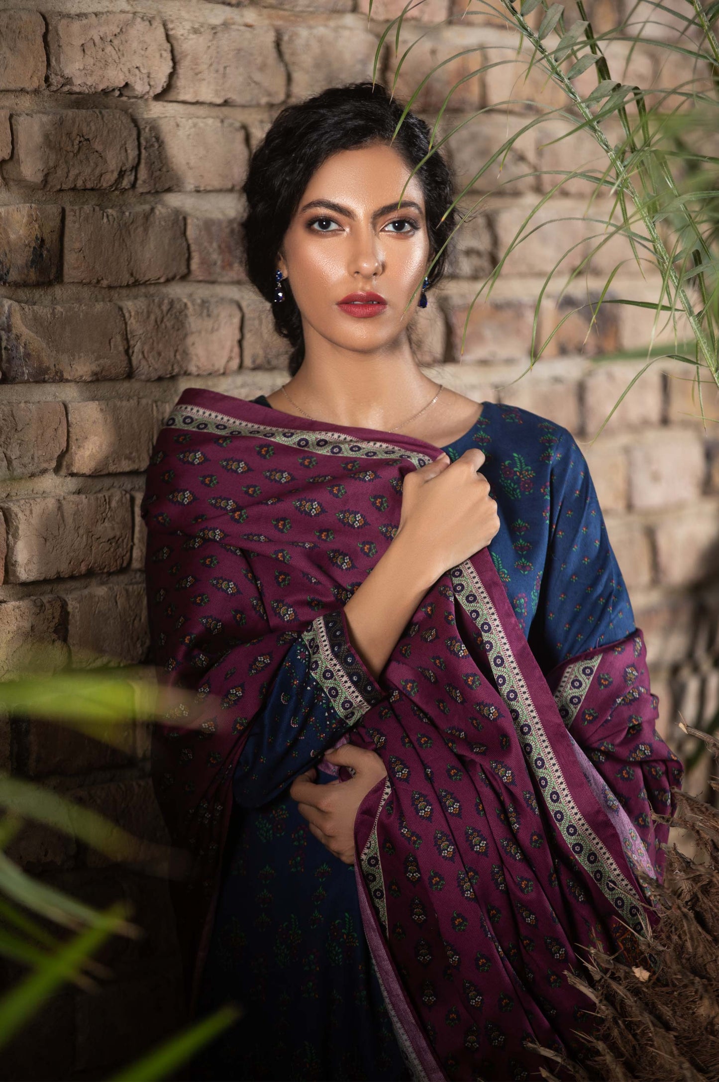 Stitched 3 Piece Printed Cottel Suit