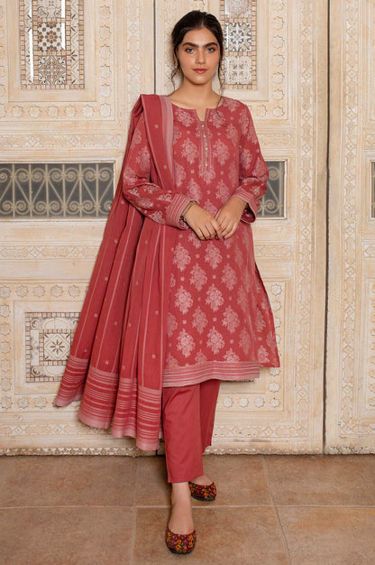 Stitched 3 Piece Dyed Jacquard Suit
