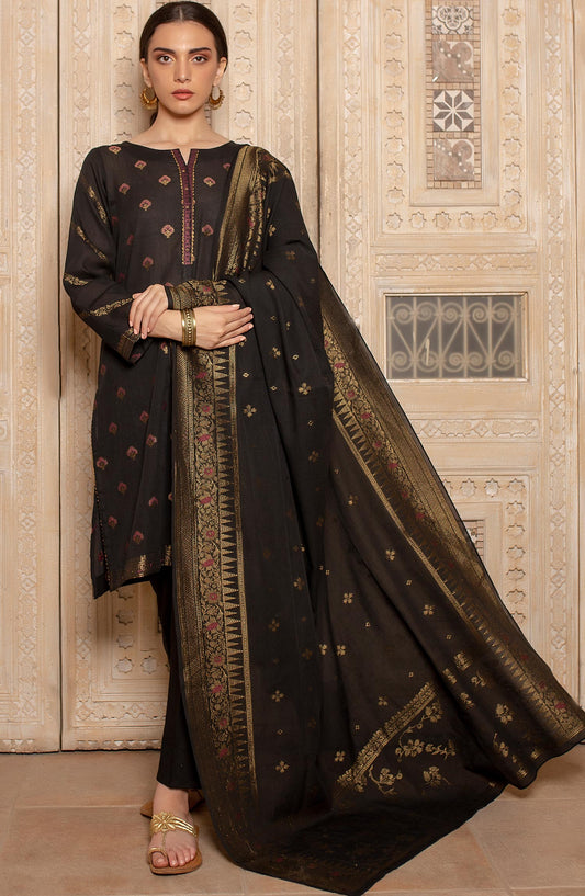 Stitched 3 Piece Dyed Jacquard Suit