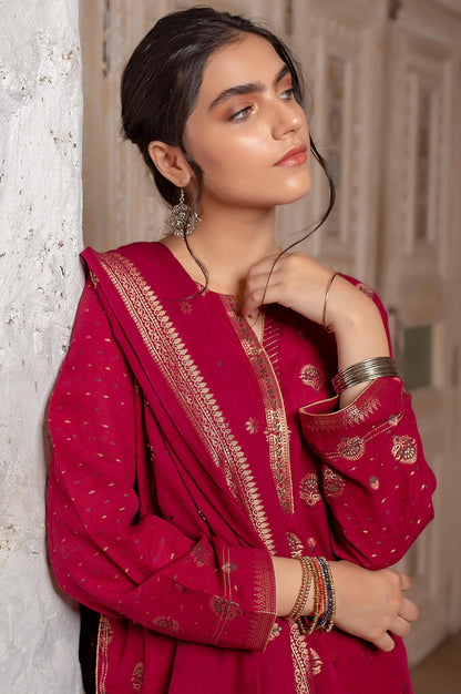 Stitched 3 Piece Dyed Jacquard Suit